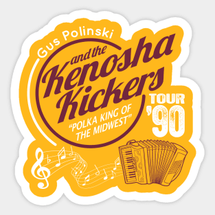 Gus Polinski and the Kenosha Kickers Sticker